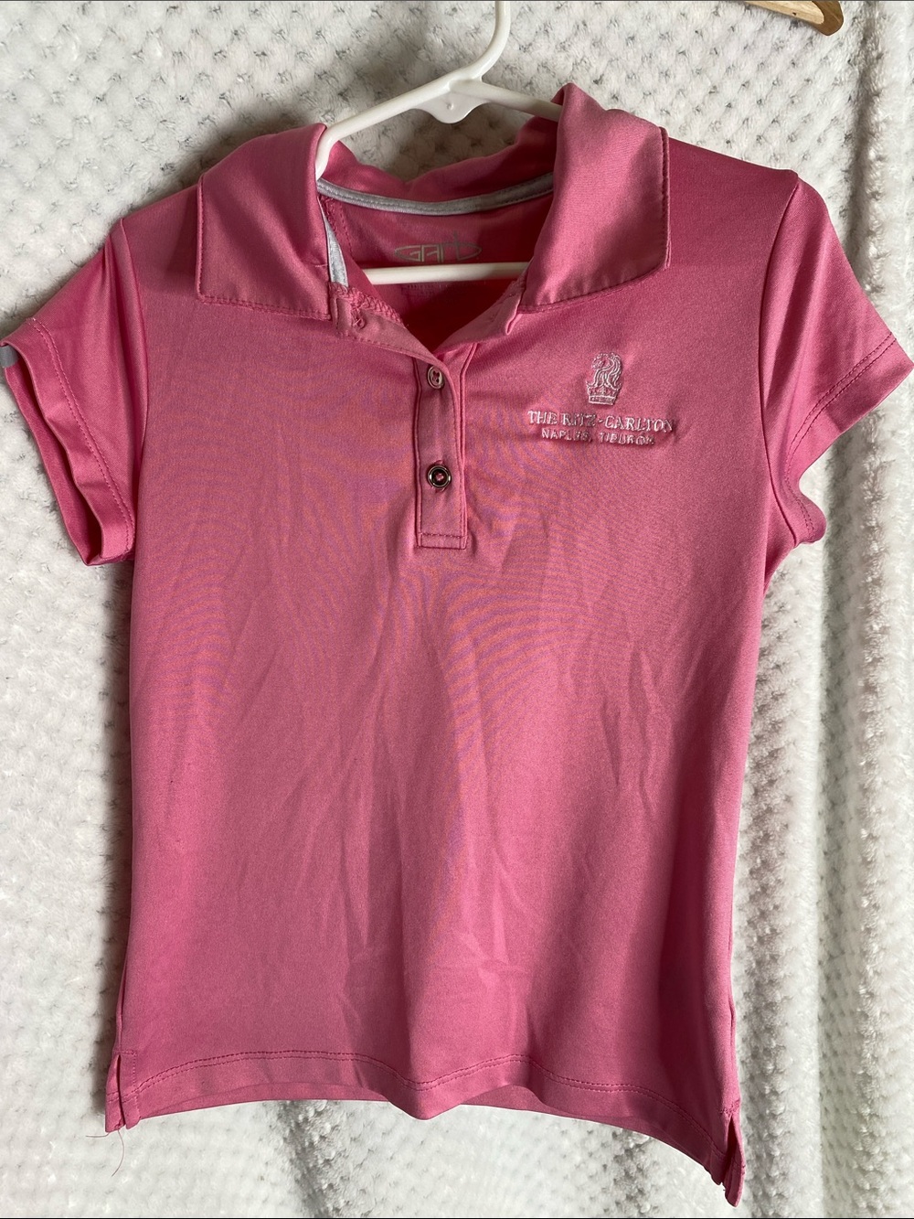 Garb Ritz Carlton Pink Girls Golf Polo Top Shirt